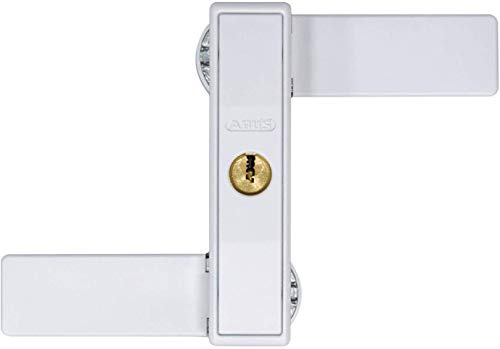 ABUS 85010 2530 W gl. AL0089 Fensterschloss | Für Ein- & Doppelflügelfenster, Falzstärke 1–25 mm, schmale Bauform 22 mm, VdS- & DIN-anerkannt