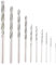 MLMLH Diamond Twist Drill Bits - 10Pcs Diamond Tipped Drill Bit Set Tile and Masonry Drill Bits High Speed Steel Rotary Tools for Wood Glass Stone Cutting 0.8-4.0mm