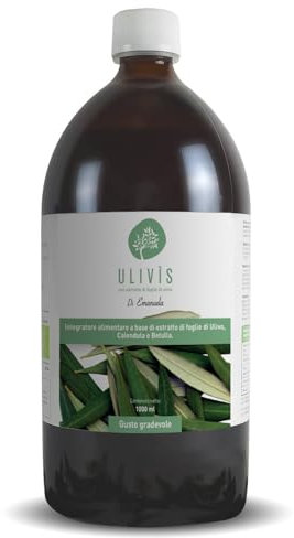 Ulivis - Estratto Foglie di Olivo Liquido. Integratore Alimentare - 2 Flaconi da 1 L
