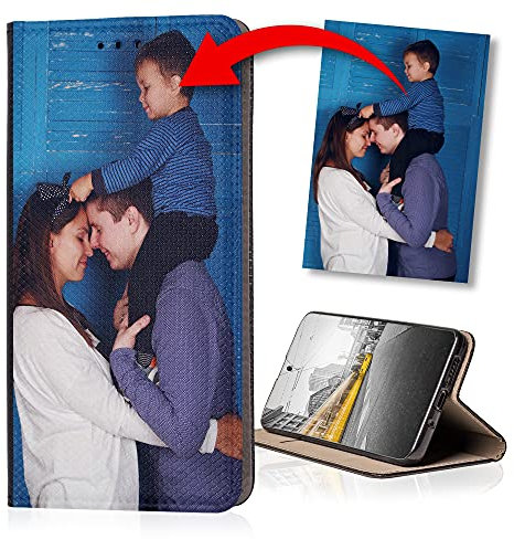 KX-Mobile Personalisierte Hülle für Samsung Galaxy S9 Handyhülle Smart Magnet mit deinem eigenen Motiv Bedrucken - Dein eigenes Bild Selfie Design Motiv Foto