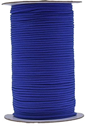 IHKFILAN Polypropylen Utility Rope Kordelzug Hohl geflochtenes, PP-Seil Barrier Rope Polypro Rope, Flechtleine Tauwerk,Outdoor Seil Knotenfest (Blue, 3MM)