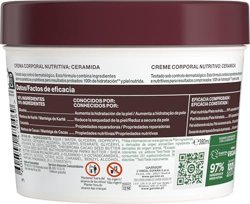 BODY SUPERFOOD crema corporal reparadora 380 ml