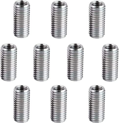 10 Stück Gewindeeinsatz M8 auf M6, Gewindeeinsatz Männliche und Weibliche Reduziermuttern, Edelstahl Selbstschneidende Gewindeeinsatzschraube, für Automobilen Dampfturbinen Mechanischen Geräten