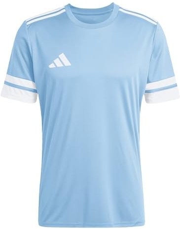 adidas Men's SQUADRA25 Jersey Short Sleeve, Team Light Blue/White, XL