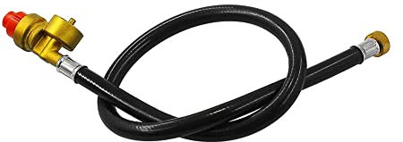 Qoekacy 26Inch Fuel Propane Butane Gas Portable Camping Stove Replacement Regulator with Hose Convert to 1LB Disposal Bottle