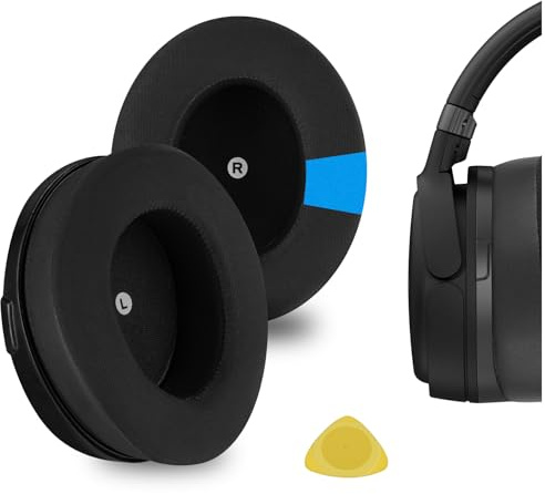 Cuscinetti auricolari con gel refrigerante di ricambio Geekria Sport compatibili con HyperX Cloud Orbit S per cuffie, parti di riparazione (Nero)