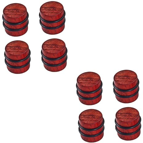 VICASKY 8pcs Knobs for Guitar Effect Pedal Control Amplifier Redwood for Bass Amplifiers and Practice Use