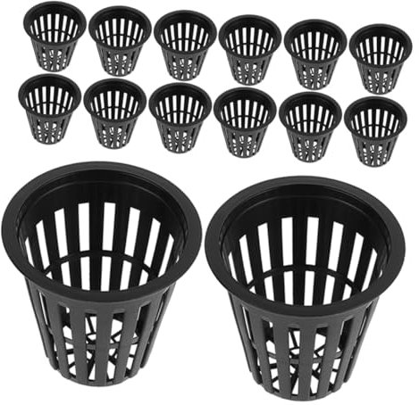 INOOMP 50stücke Netztöpfe Für Hydrokultur Wasserpflanzenkorb Pflanztopf Kleiner Orchideentopf Gartenbehälter Plastiktopf Wasserpflanzentopf Netzbecher Orchideentopf Topf Für Garten