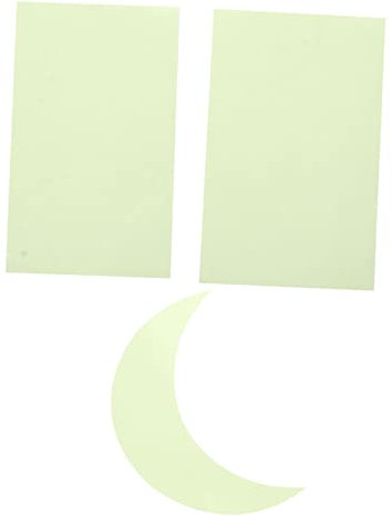 KOMBIUDA 3blätter The-dark Moon and Star Wall Stickers Self-adhesive Pvc Decals for Bedroom Ceiling Space Theme Wall Decor Easy to Apply and Remove
