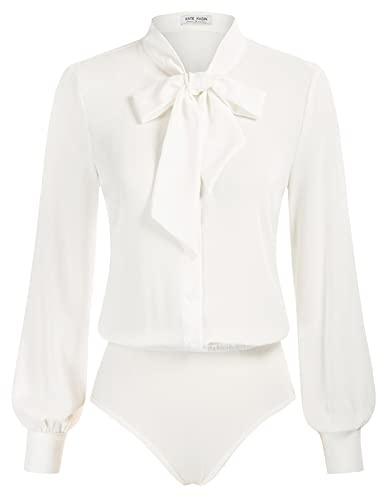 Kate Kasin Combinaison-Chemise élégante à col en V pour Professionnels
