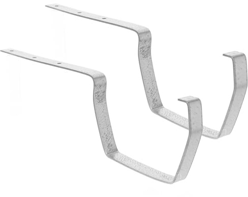 2 PCS Gutter Support Bracket,12.97 Inch Rain Gutter Support Heavy Duty Rack for Efficient Water Diversion Roof for Balconies Garages