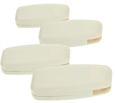 UKCOCO Tensor Cuadrado Abierto para Cortinas Verticales y Enrollables, Accesorio De Plástico Pom Resistente, Manija para Cordón De Persianas, Repuesto para Persianas Cordones, Pack 4 Piezas