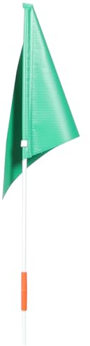GALPADA Asta de Bandera para Bicicleta Infantil Resistente al Desgarro Bandera Verde de Seguridad, Accesorio Portátil para Ciclismo y Carritos