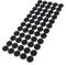 60 patins de feutre, ø 20 rond - Meubles glisse - protection contre les rayures, auto-adhésiv (3,5 x rond ø 20 mm noir)