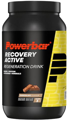 Powerbar - Recovery Active Chocolate 1210g - Bebida regeneradora de suero con carbohidratos - Magnesio - Zinc