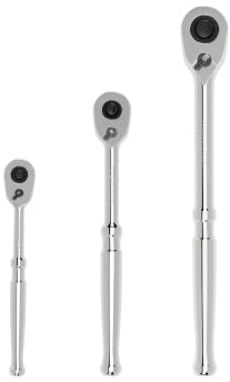 TEKTON Jeu de cliquet à dégagement rapide 1/4, 3/8, 1/2 (3 pièces) | SRH91100