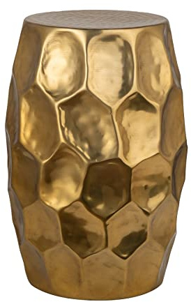 Beistelltisch ORGANIC ORIENT 30cm - gold - Metall - handgefertigt robust | Montiert, hochwertig, 20 kg Belastbarkeit, Hammerschlag Optik, orientalische Eleganz, Unikat