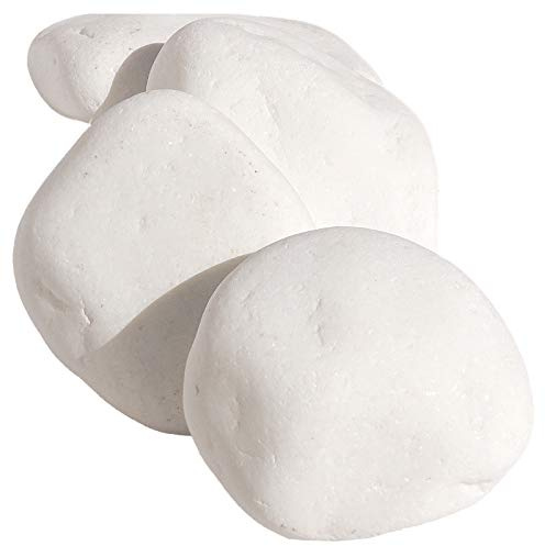 MGS SHOP Dekokies Zierkies Deko DIY Kies Granulat Splitt - Farbe wählbar (5 kg, Schneeweiß flach 60-120)