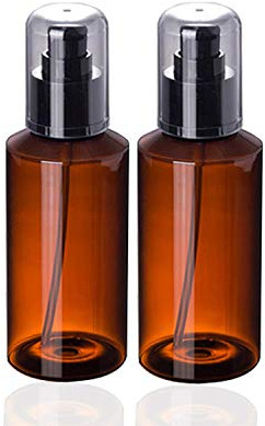 Youning 100ml Flacon vaporisateur vide, flacon vide voyage, réutilisables, spray vide Flacon Vaporisateur de Brume, Bouteille de Pulvérisation Voyage Vide pour parfum, Cosmétique (2PCS(marron))