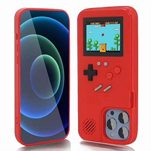 WeLohas Gameboy-Hülle für iPhone 12/12 Pro, Retro 168 Klassische Handheld-Spiele, Farb-Video-Display-Spielehülle für iPhone, Kratzfeste, stoßfeste Handyhülle für iPhone