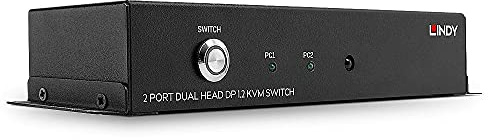 LINDY 39306 2 Port Dual Head DisplayPort 1.2 KVM Switch