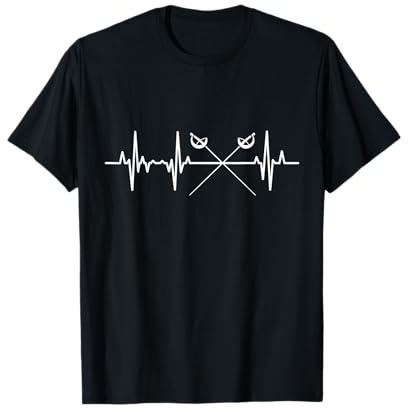 Escrime Battements de cœur pour les escrimeurs Escrime T-Shirt