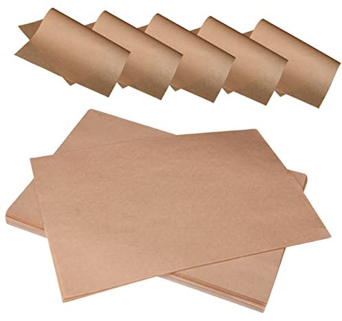 HOLIDYOYO 100 Blatt Ölabsorbierendes Küchenpapier baking mat küchenpapier Backbleche aus ungebleichtem Pergament Ofenluftfritteuse Backformen backofen Backformauskleidung Backpapier Brot