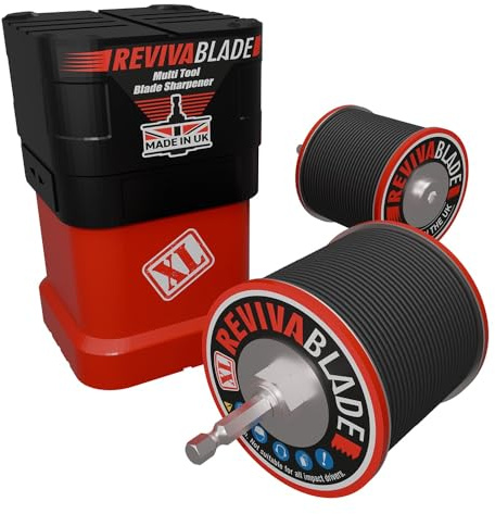 Revivablade® XL • Multi-Tool Blade Sharpener – Specifically for Sharpening Multi-Tool Blades 35-68mm Wide. Suitable for Professional Trades and DIY.