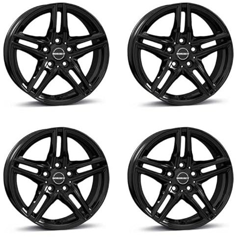 4x Borbet Felgen XR 7.5x17 ET35 5x120 black glossy kompatibel mit Opel Insignia