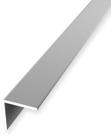 Winkelprofil 16.2 x 16.2 x 2500 mm Treppenprofil Treppenkante Treppenkantenprofil Aluminium eloxiert Glatt Ungebohrt Silber