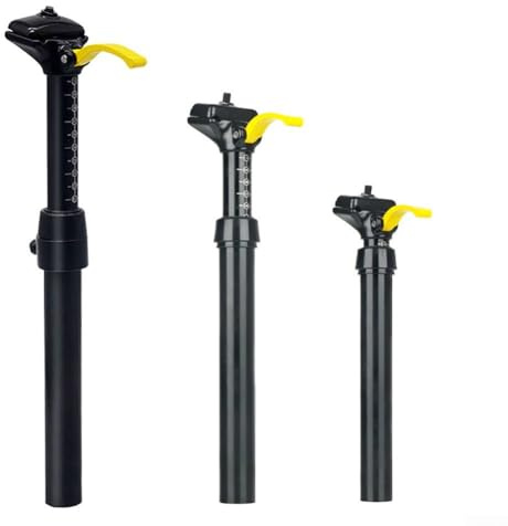 ​ Fahrradsattelstütze, Dropper-Sattelstütze, Aluminium, verstellbare Sattelstütze, manueller Hebe-Stoßdämpfer-Sitz für Reisen, Mountainbike, Stoßdämpfer
