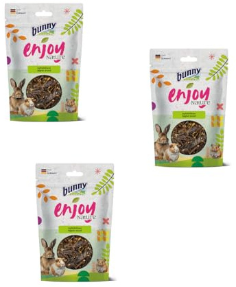Bunny EnjoyNature Lot de 3 paquets de bois de pommier - 3 x 100 g - Aliment pour lapins et autres rongeurs - Option de collation naturelle pour lapins et rongeurs - Sans sucre