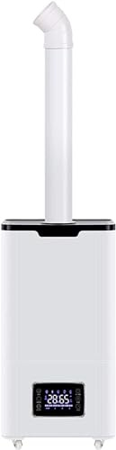 Industrial Humidifiers For Large Room 120㎡ - Top Fill Cool Mist Ultrasonic Humidifier for Bedroom, Quiet 2300Ml/H Output, Home Office Work