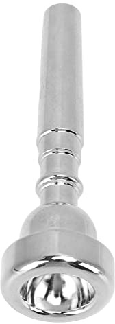 Trompetenmundstück Professioneller Ersatz 5C, Kupfermaterial mit feiner Handwerkskunst, lang anhaltender Glanz, stabile Leistung, leicht zu reinigen, ideal für Anfänger mit einigen (Silver)