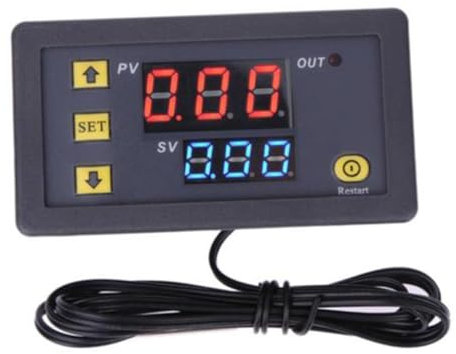 Gatuida Digital Temperaturregler Mit Wasserdichtem Sensor Hochpräzisem Display Relais Einfacher Steuerung Für Büro Zuhause Und Geschäft Präzise Temperaturkontrolle