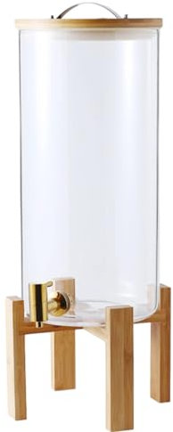 SXYKXYDL Distributore di Bevande in Vetro con Rubinetto, Acqua ghiacciata per Feste, distributore di Bevande, Barattolo con Rubinetto Anti-perdite per Bevande Calde o Fredde, 11L