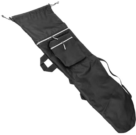 Sarini Mochila Impermeable para patineta, Bolso de Hombro, Bolso de Mano para Longboard, Ideal para Viajes, para Principiantes, Bolsa de Yoga Ligera e Impermeable, Color Negro.