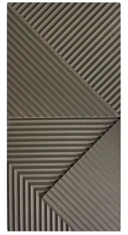 Artiz 3D Wall Panels Fishbone Texture, Waterproof And Flame Retardant Lightweight PU Structural Bricks for Interior Outdoor Wall Decor Easy To Install(Dark grey,1PCS)