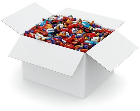 Milk Chocolate Bulk Buy Box 2.4kg – Assorted Treat-Size Chocolates & Biscuits – Halloween Trick or Treat Sweets, Christmas Stocking Fillers, Kids Party Favours, Piñata & Gift Box Mix