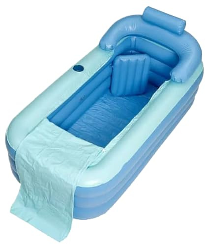 Gonflable - PVC Pliable Gonflable avec Tapis de Siège pour Spa | Spa de Bain pour Hommes Femmes Adolescents Garçons Filles,Femme Fils Fille Jeunes
