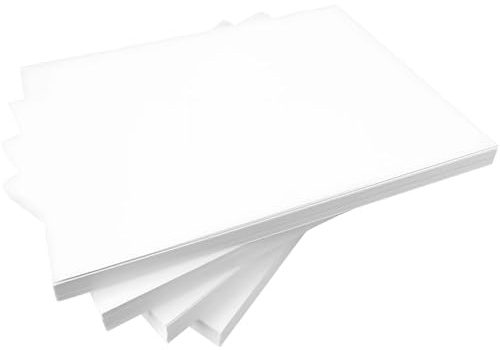Hawksbill A5 White Card 160 GSM – 50 Sheets Smooth Cardstock for Printing Crafting Invitations and Art Projects
