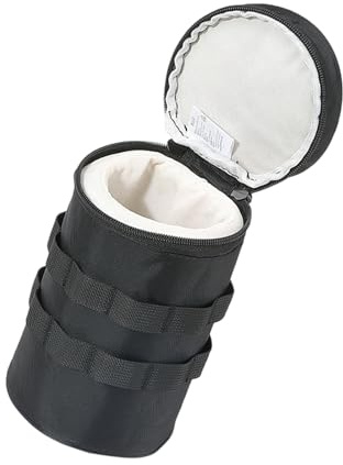 Pocoiau Kompakte Camping-Bierkrug-Schutztasche, doppelte Reißverschlüsse, ergonomischer Griff, passend für Camping-Glas-Bierbecher, perfekter Bierbecherhalter, Bierbecher-Organizer, Bierbecher-Träger