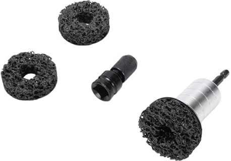 CHICIRIS Kit de Repavimentación de Cubos de Ruedas, Limpiador de Pernos y Cubos de Ruedas con Adaptador de Doble Cabezal para Taladro Eléctrico, Llave de Impacto de 1/2 Pulgada