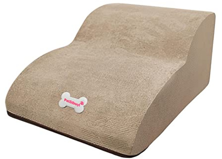 Escalier pour petits chiens et chats, marches pliables en mousse pour meubles, rampe portable pour lit et canapé - Kaki