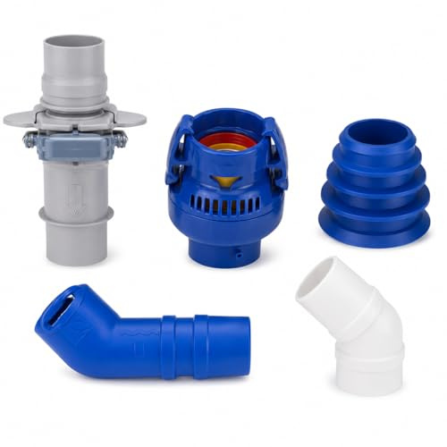 Repuestos Zodiac MX6 MX8 Compatible | Kit Completo con Válvula FRV100, Adaptador Cónico, Codo 45° y Conectores Twist Lock | Accesorios para Limpiafondos de Piscina