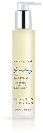 Kerstin Florian Organic Ginger Bath & Body Oil | Nutrient Rich Moisturizer with Coconut and Jojoba Oil (3.4 fl oz)