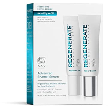 Regenerate Siero Avanzato NR-5™ e Gel Attivatore, Trattamento Mensile per Denti Bianchi e Protezione Smalto, Aiuta a Rigenerare lo Smalto Dentale, 2x16ml