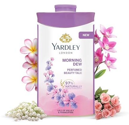 Yardley London Morning Dew Talc parfumé pour femme 250 g