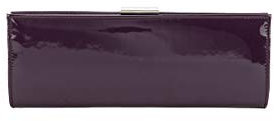 Anna Cecere Pochette ACV 071 Viola, pochette in ecopelle vernice lucida
