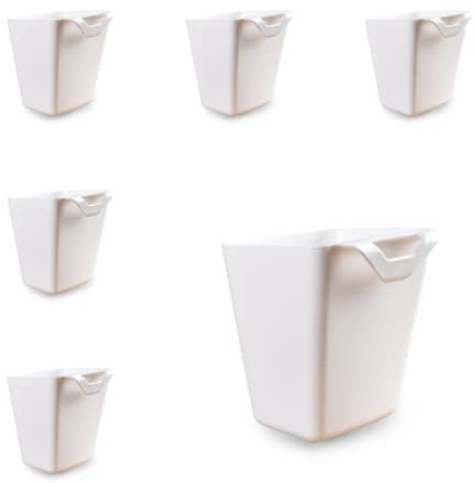 Paquete de 6 portavasos colgantes, organizadores de pared, accesorios de carrito rodante, soportes colgantes para bolígrafos, contenedores de almacenamiento para decoración del hogar, oficina, cocina,